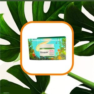 Helps with redness and evens skin tone also mixed with SPF 30